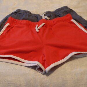 Set of Two Large Girls Pull On Elastic Waist Shorts Old Navy /Wonder Nation